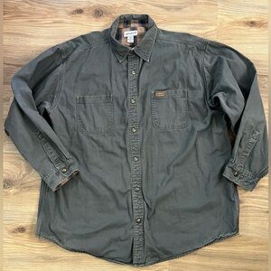 Carhartt Men's Flannel-lined Canvas Shirt Jacket 2XL